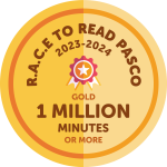 <p>Race to Read Pasco 2023-2024 Gold - 1 million minutes or more</p>