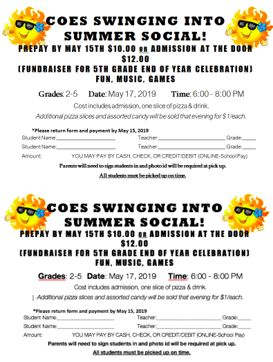 Fundraiser for 5th!